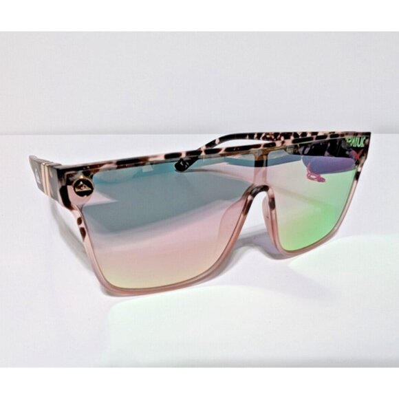 Quicksilver SciFi Shield Sunglasses Tortoise Shell Frame Flash Pink Mirror Lens - Picture 12 of 12